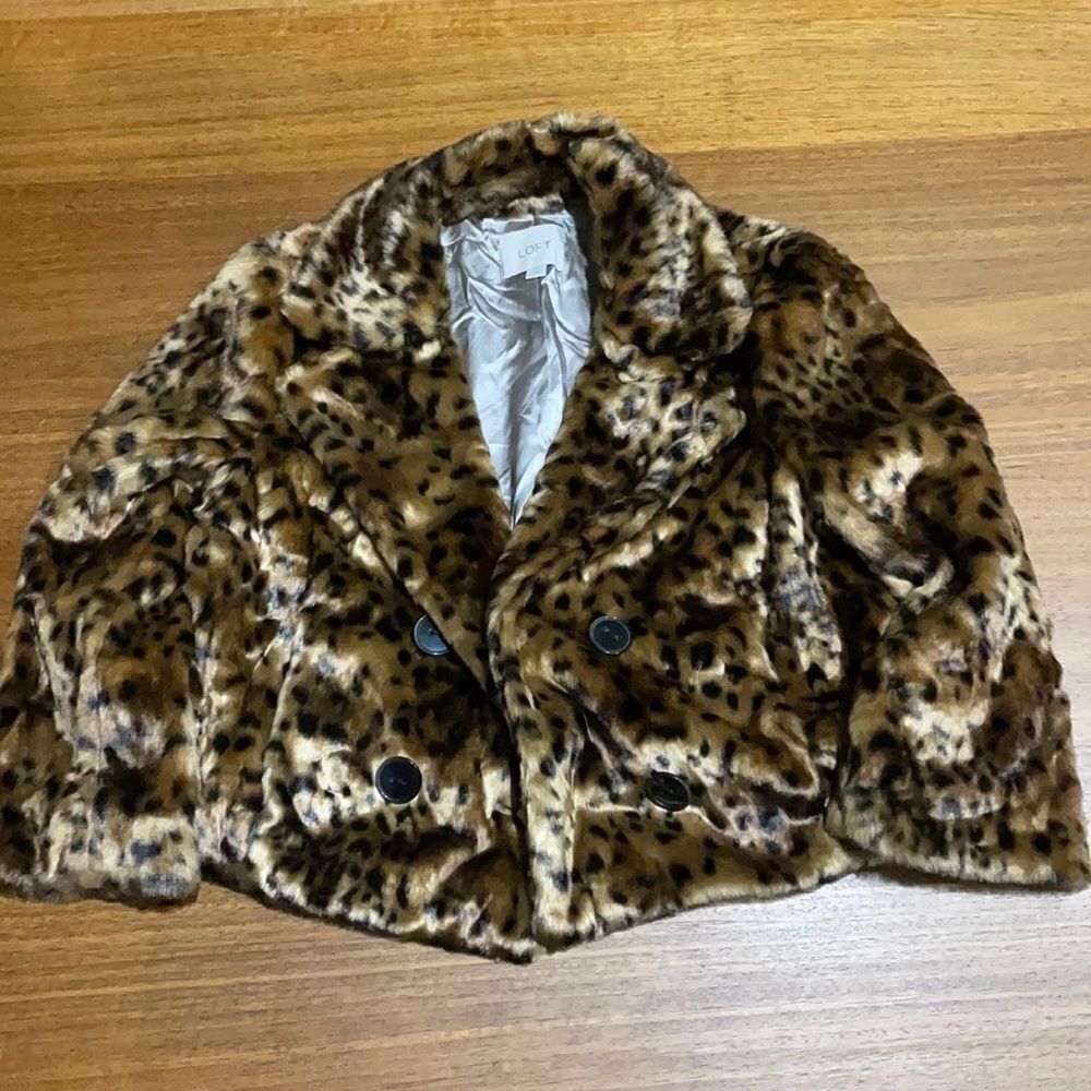 Loft faux fur coat